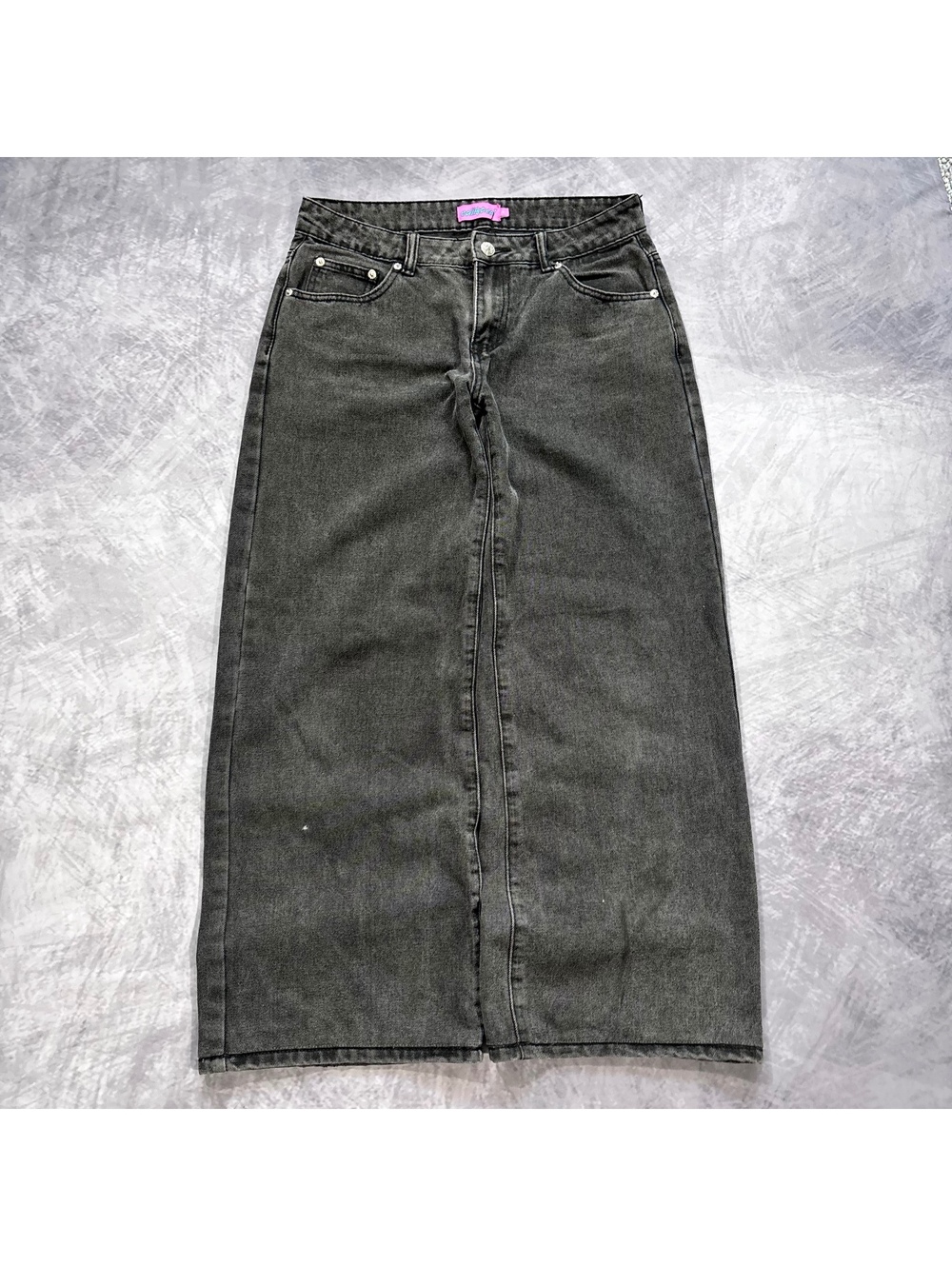 Edikted Black Baggy Jeans